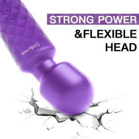 USB Rechargeable Portable 3 in 1 Massage Vibrator for Female Couple Interactive Toys Multi Powerful Vibranting Waterproof (Color: black)